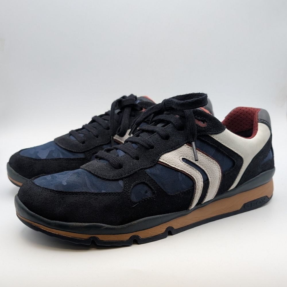Geox sandford Camo/Suede Sneakers (9)